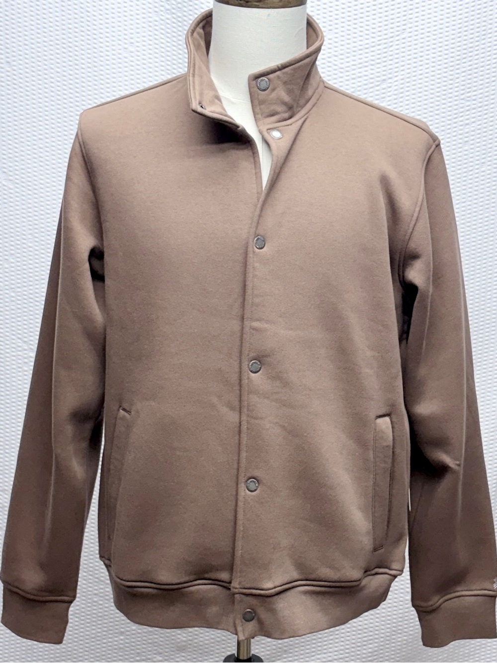 Kenneth Cole Knit Active Performance Jacket Men’s M Toffee Brown Full Zip NWT